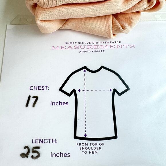 Jonathan Simkhai Womens Knit Peplum Top Blouse Size M Short Sleeve Pastel Blush - Picture 7 of 7